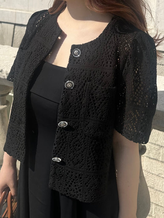 Cotton lace cardigan