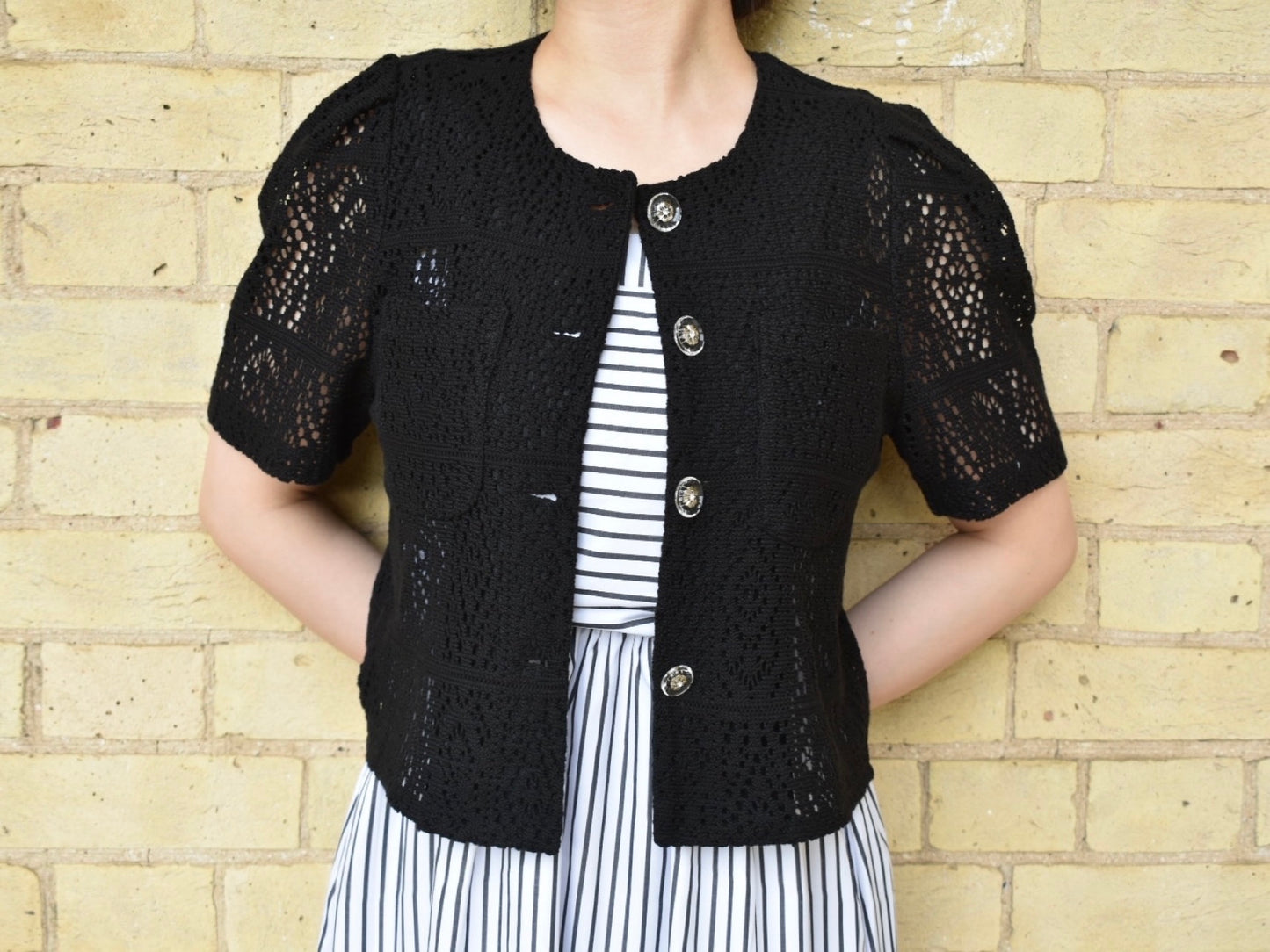 Cotton lace cardigan