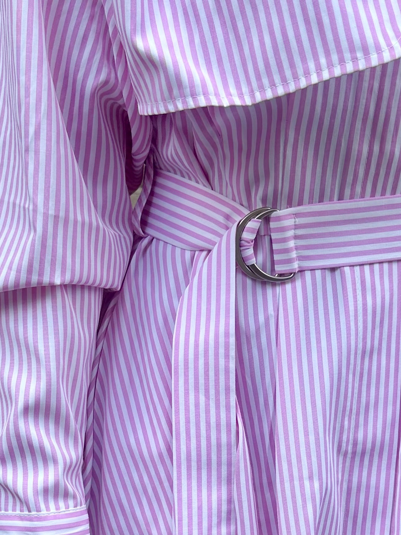 Stripe shirt dress（PINK）